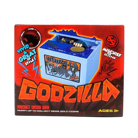 Godzilla Piggy Bank Money Box Monster Coin Bank Music Savings Funny Toy Kid Gift | eBay