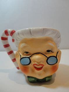 Vintage Lefton Christmas Double Faced RARE Santa Mrs Claus Mug | eBay Vintage Santas, Vintage ...