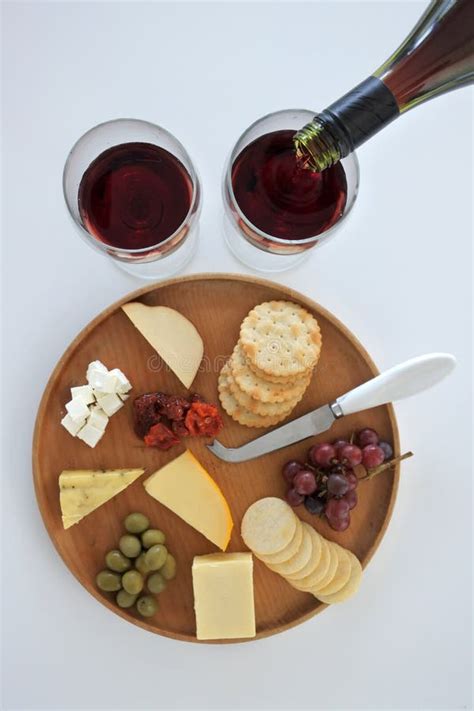 Red Wine and Cheese Platter Stock Image - Image of grapes, food: 98893875