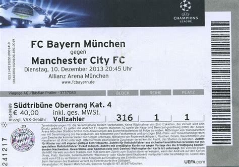 Bayern Munich v Manchester City UEFA Champions League Group D Match 6 ...