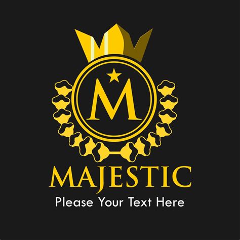 Majestic logo design template illustration. suitable for real estate, boutique, jewellery ...