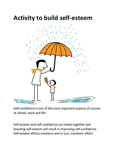 Activity to build self esteem