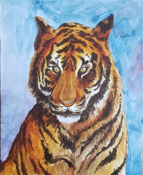 How To Create A Tiger Acrylic Painting (2023) - VeryCreate.com