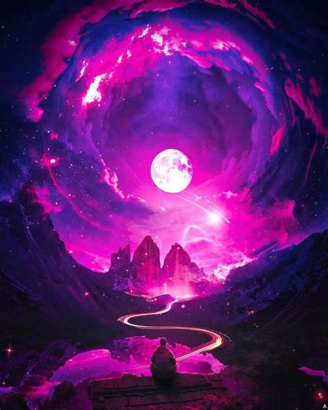 Purple Sky and Space Art in 2023 | Celestial art, Space art, Sagittarius art