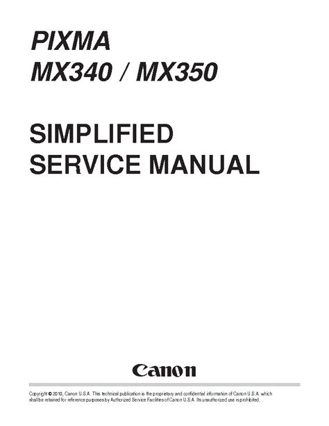 CANON PIXMA MX340 MX350 Service Manual download, schematics, eeprom ...