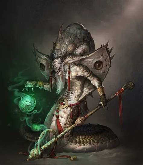 Naga King by Sunong : ImaginaryMonsters | Creature concept art, Fantasy monster, Dark fantasy art