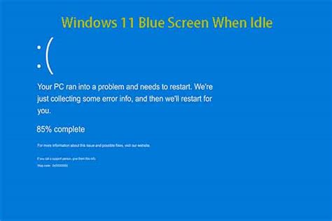 Windows 11 Computer Blue Screen When Idle [Fix Tutorial]