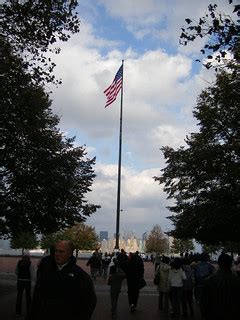 US flag | The US flag flies high on Ellis Island and forms a… | Flickr