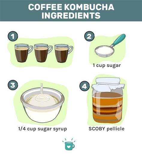 Easy Coffee Kombucha Recipe 2023 - AtOnce