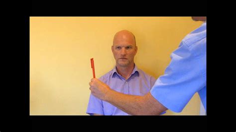 Assessing smooth pursuit eye movement (oculomotor control) - YouTube