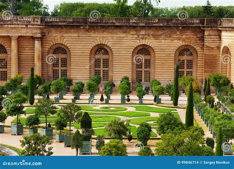 Orangery Parterre in Garden of Versailles, France Stock Photo - Image of french, building: 99846714