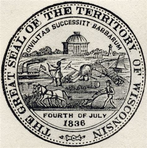 The Great Seal of the Territory of Wisconsin | Photograph | Wisconsin Historical Society