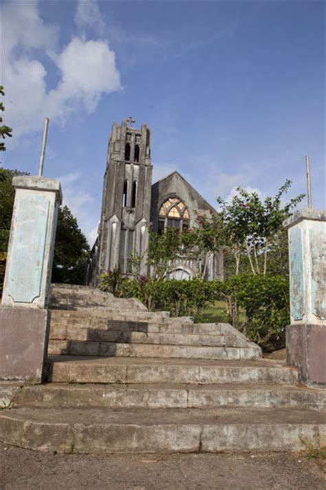 Stairs leading up to the protestant church | Kolonia Town | Kolonia ...