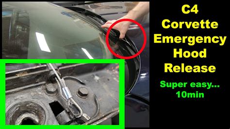 C4 Corvette Emergency Hood Release, quick and easy! - YouTube