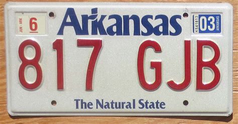 2003 Arkansas vg+ - Automobile License Plate Store: Collectible License Plates for Less