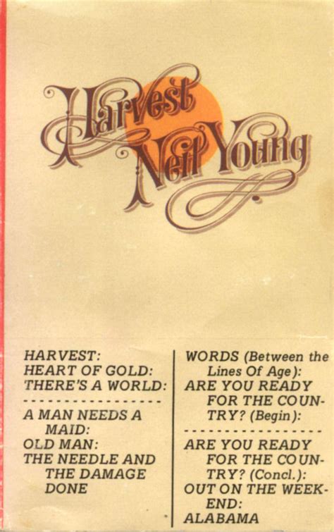 Neil Young - Harvest (1972, Cassette) | Discogs