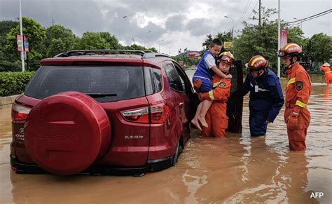 Tens Of Thousands Evacuated As Typhoon Doksuri Batters China