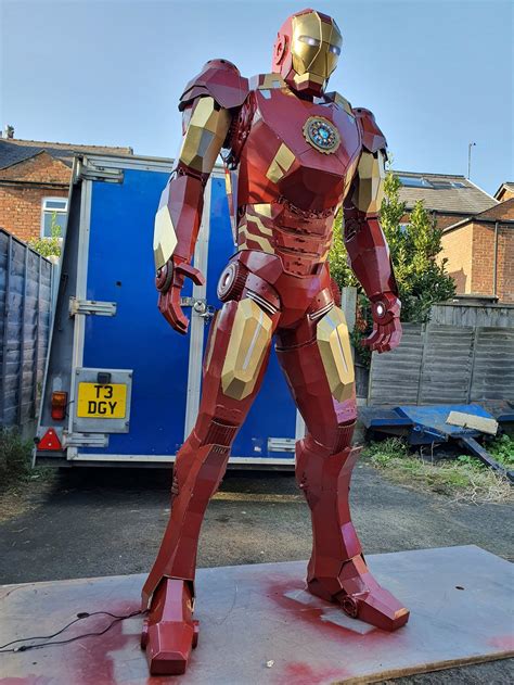 Iron Man Life Size Marvel Sci-fi Handmade Recycled Metal - Etsy