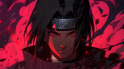 Naruto Itachi Uchiha Red Desktop Wallpaper - Itachi Wallpapers 4K