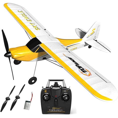 Top Race Rc Plane 4 Channel Remote Control Airplane Ready to Fly Rc ...