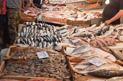 80+ Seafood On The Market Of Athens Greece Stock Photos, Pictures ...