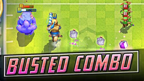 BUSTED COMBO in BOOSTED FIELDS - CLASH ROYALE - YouTube