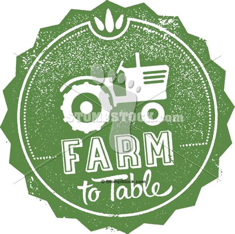 Farm to Table Restaurant Menu Design | StompStock - Royalty Free Stock Vector Rubber Stamps