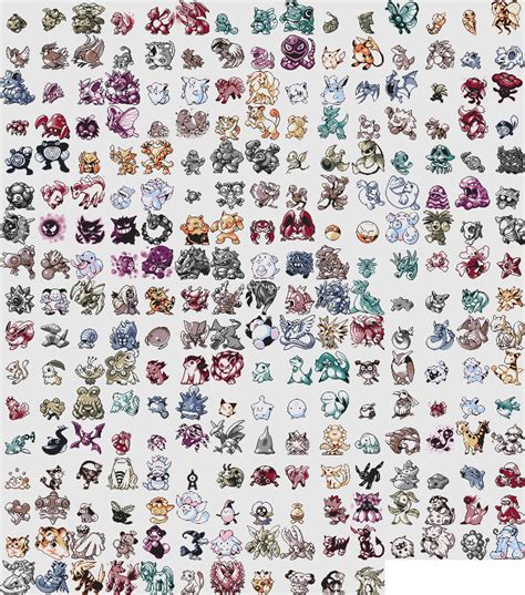 Shiny Legendary Pokemon Sprites