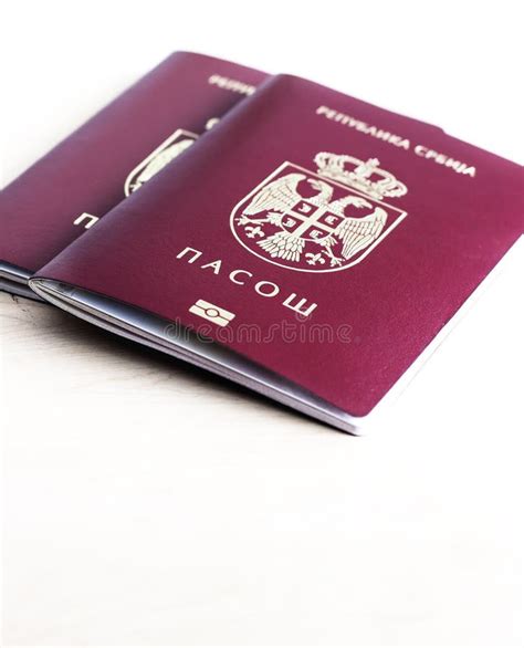 Serbian passport stock photo. Image of customs, country - 28952226