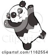 Cartoon of a Thinking Panda - Royalty Free Vector Illustration by lineartestpilot #1155055