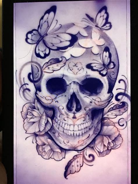 Feminine Skull Tattoo - Printable Calendars AT A GLANCE