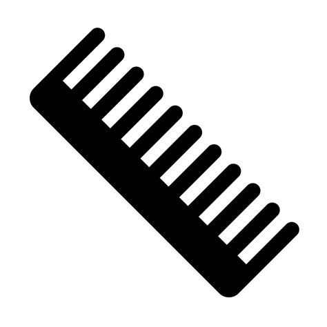 Comb silhouette icon. Hair comb. Amenity. Vector. 26730209 Vector Art at Vecteezy