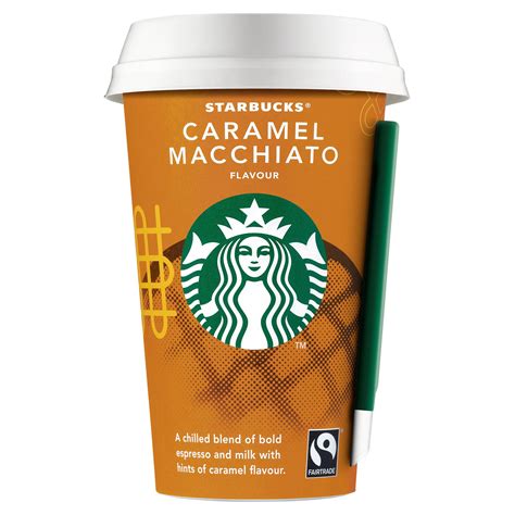 Starbucks Caramel Macchiato Flavoured Milk Iced Coffee 220ml | Milkshakes | Iceland Foods