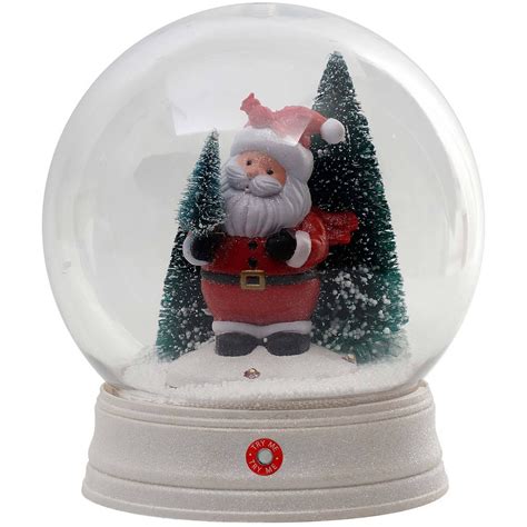 Holiday Time Animated Snow Globe with Santa - Walmart.com