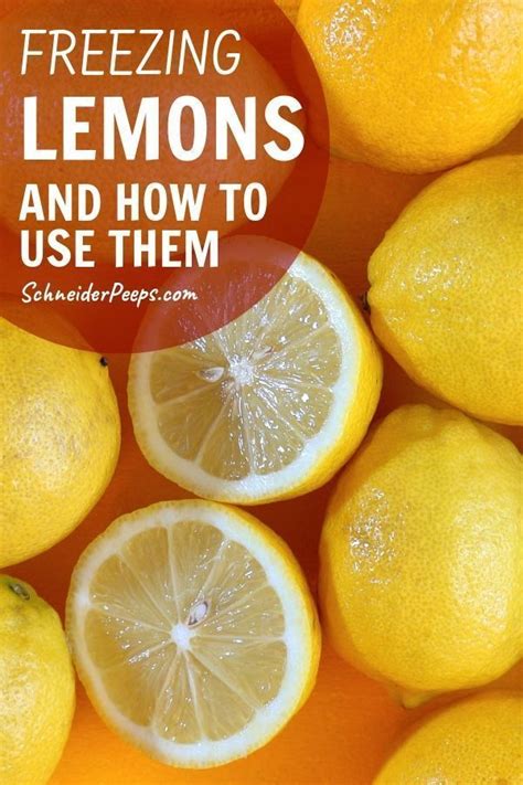 Freezing Lemons and Using Frozen Lemons - whole, slices, juice, and ...