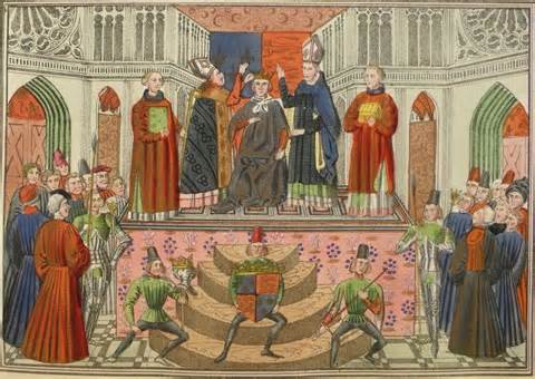 MEDIEVAL CORONATION OF KING HENRY IV OF ENGLAND. FROISSART ANTIQUE PRINT 1868. | eBay