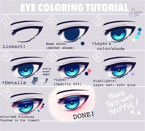 Coloring Eyes - Printable Color