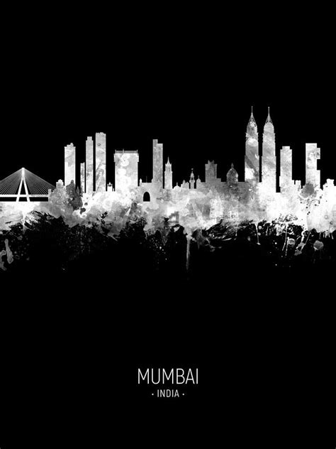 Mumbai Skyline India Bombay #26 Digital Art by Michael Tompsett - Fine Art America