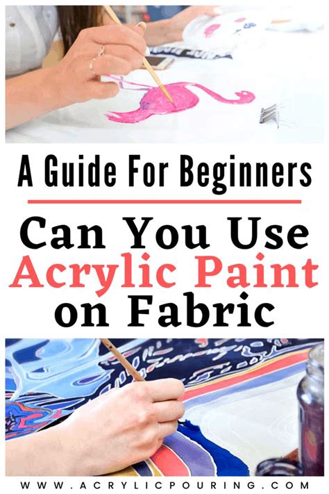 Can You Use Acrylic Paint on Fabric: A Guide for Beginners | Acrylic ...