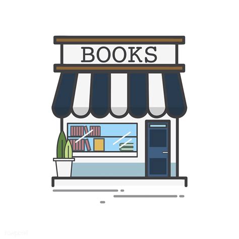 Download premium vector of Illustration of a book store by Warapon ...