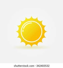 Yellow Sun Logo Vector Isolated Icon Stock Vector (Royalty Free ...