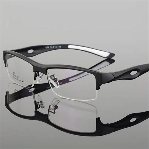 Male Super Light (11g )TR90 Eye Glasses Frames For Men Sports Style Half rim eyewear frame ...