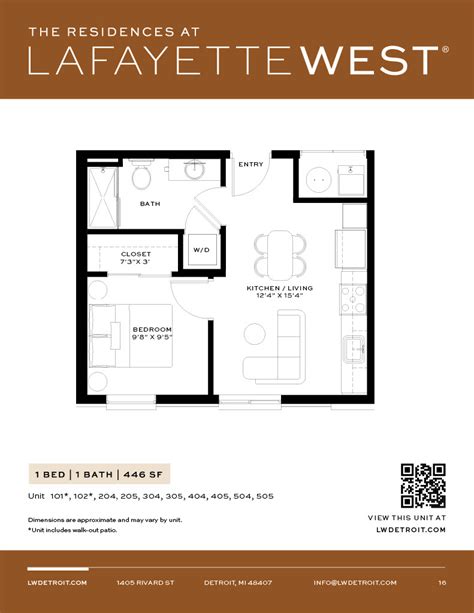 Lafayette West | Condominium Floorplans - Lafayette West