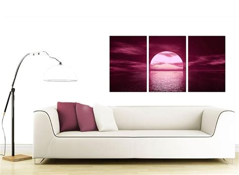 Sunset Canvas Wall Art 3 Panel for your Bedroom