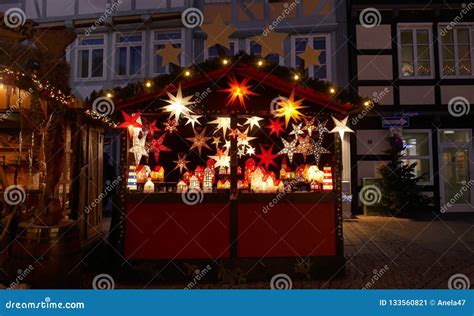 Celle, Germany, Europe, December 4, 2018: Christmas Market in the Historic City of Editorial ...