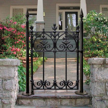 Terrace Garden Gate - Currently Selling with Terrace Posts Only - Heritage Cast Iron USA