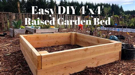 Easy DIY 4x4 Raised Garden Bed - YouTube