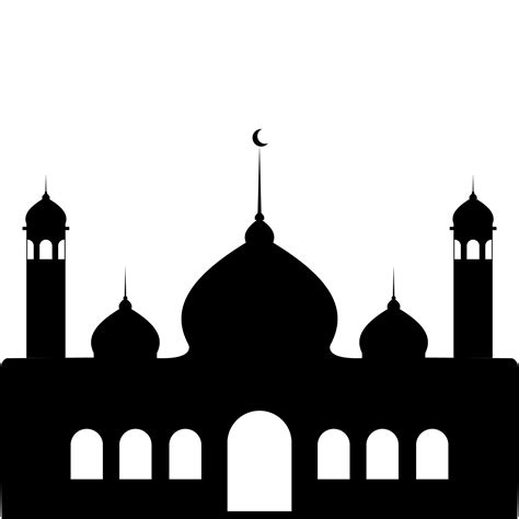 Illustration of Islamic Mosque Silhouette Vector 7438242 Vector Art at Vecteezy