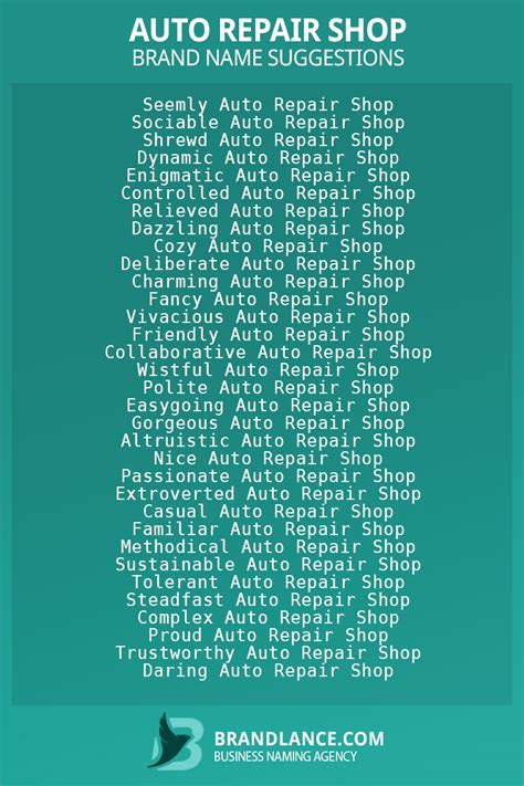 708+ Auto Repair Store Name Ideas List Generator (2024)