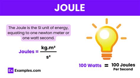 Joule - Definition, Formulas, Conversion Table, Multiples, Uses